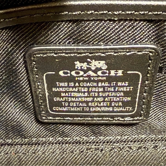 COACH Swagger 20 Mini Satchel Black with Silver Hardware - Picture 6 of 7